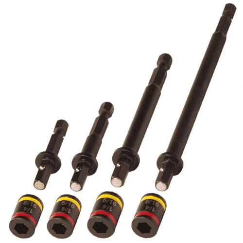 Malco MALCOMBO4 Combo Kit of 4 Reversible Drivers, Black