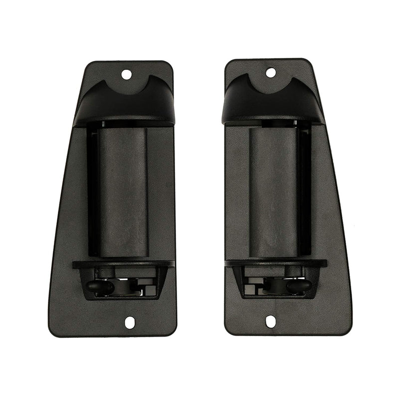 Extended Cab Door Handle Rear Left Driver and Right Passgenger Side | for 1999-2007 Chevy Silverado GMC Sierra 1500 2500 3500 | Replaces# 15758171, 15758172 Plastic Black
