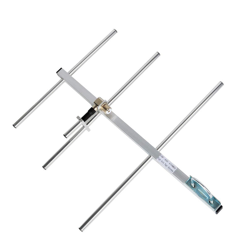 HYS Yagi Antenna with 3 Elements, UHF 400-470Mhz Outdoor Roof Antenna for Yaesu Motorola Kenwood Midland Mobile Radio Transcevier Repeater Scanner