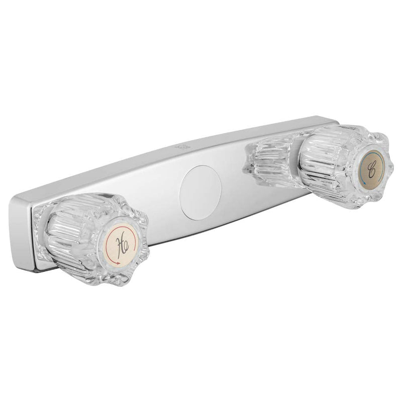 Dura Faucet DF-SA600A-CP RV Shower Valve Acrylic Knobs (Chrome) | RV shower valve acrylic knobs - switches spout to shower head. Chrome finish. Easy DIY install.
