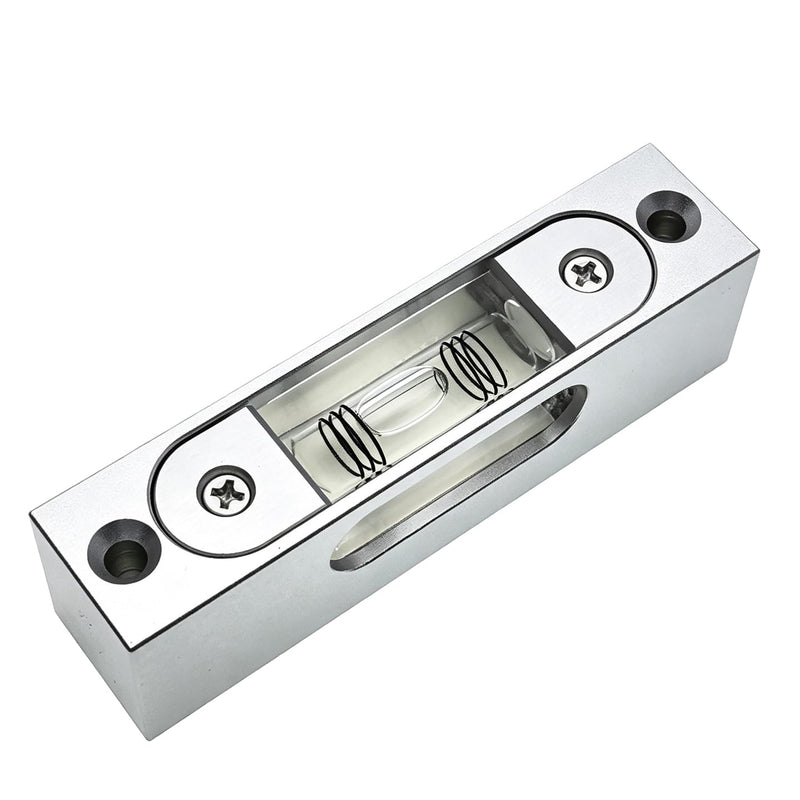 Metal high precision strip type adjustable level small level ruler rectangular horizontal bubble (noctilucent magnetic)