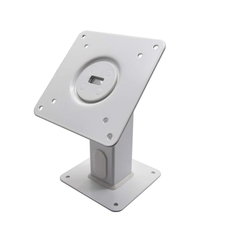 TABcare 180 Tilting 360 Rotating Metal Mount Support 75x75 100x100 VESA Used as Desktop Stand or Wall Mount (White)