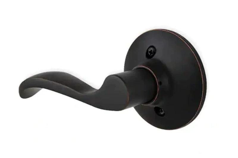 Defiant LYEX704B-L Naples Aged Bronze Left-Hand Dummy Door Lever