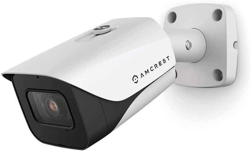Amcrest 4K Analog Outdoor Security Camera, Bullet 4K (8MP) @15fps, CCTV-Coax-BNC, 98ft Night Vision, IP67 Metal, 125° Angle, Mic, White (Not an IP Camera) (DVR Required, Not Included) (AMC4KBC28-W-V3)