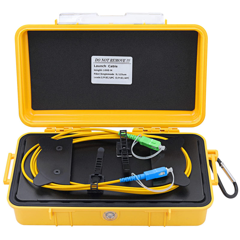Fiber Optic Test Tool SC/UPC-SC/APC SM（9/125） OTDR Launch Cable Box Extension Cord OTDR Dead Zone Eliminator