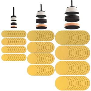 Bowl Curved & Flat Surface Mandrel with Round Sanding Disc Kit - 129 Piece Round 129 Piece Kit