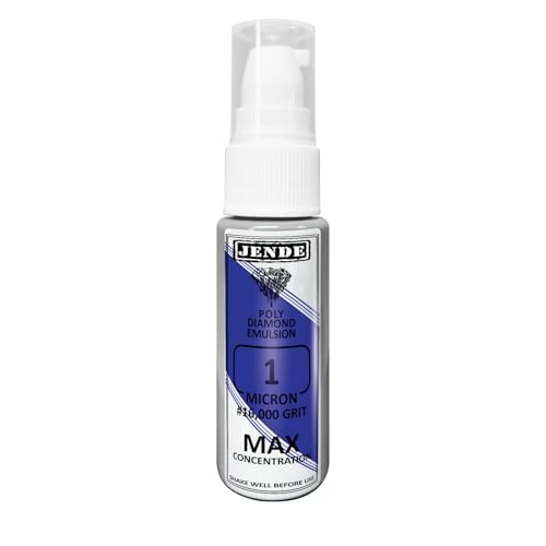 Jende 1 Micron Max Concentration Poly Diamond Stropping Emulsion 20ml - Higher Diamond Carat level