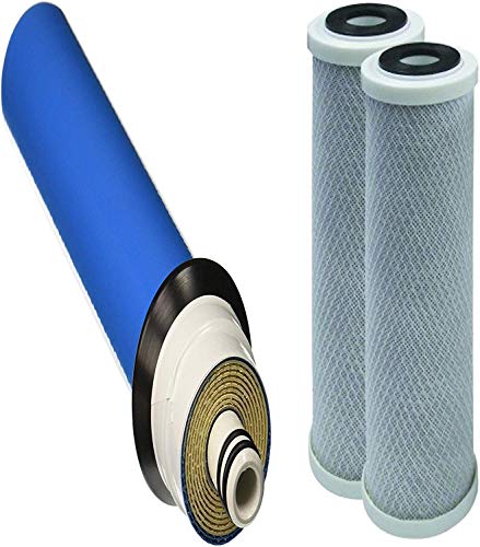CFS Filter Kit for RainSoft UF50T, UF50N: 2 Carbon + 50 GPD Membrane
