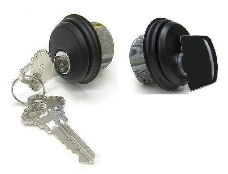 Cylinder Locks, Commercial Door Lock, Adams Rite Style, Heavy Duty, 2 Keys, Thumbturn, Duronotic Bronze, 1 Pack Keyed & Thumbturn