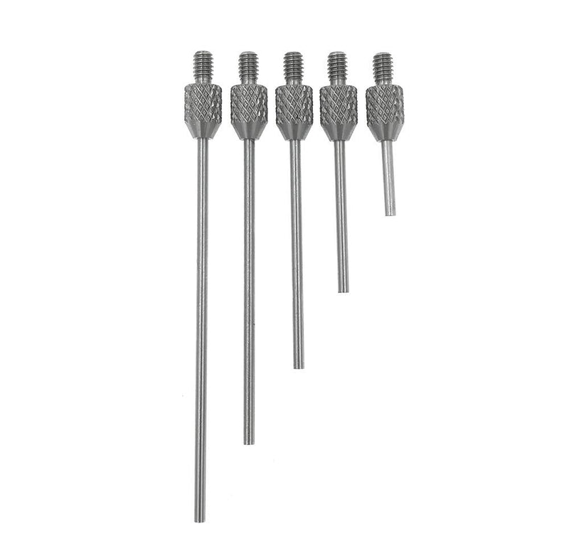 Needle Contact Point Sets for Dial Indicator Depth Gauge 4-48 UNF Thread Shank 1.5mm Diameter 10mm to 50mm Length A SET(Length 10/20/30/40/50mm)