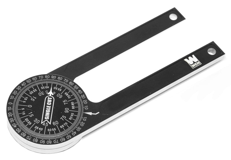 WEN Miter Saw Protractor, 7.25-Inch Aluminum Alloy with Laser-Engraved Scaled (ME175P)