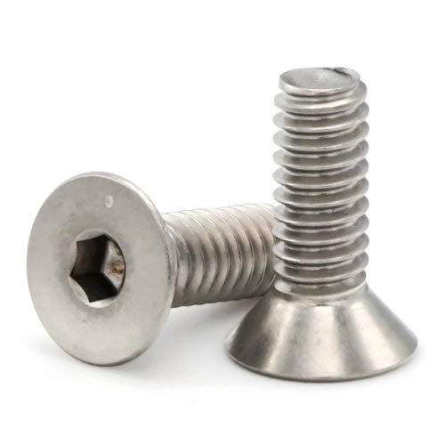 1/4"-20 x 1 Flat Head Socket Cap Screws, 316 Stainless Steel, 100 Pack