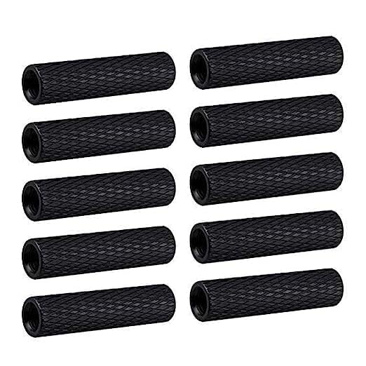 100Pcs M3X35 OD=5mm Aluminum Knurled Standoffs for RC/Drone/Quadcopter/FPV/Racing Car/Simracing/Mechanical Accessories Model Parts (Knurled Standoff 35mm,Black,100) Knurled Standoff 35mm 100