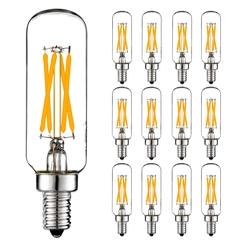 LiteHistory Dimmable E12 LED Bulb 6W Equal 60 watt led Light Bulb Warm White 2700K T6 T25 E12 Candelabra Bulb 60 watt for Chandeliers,Ceiling Fan,Pendant,Wall sconces AC120V 600LM e12 Bulb 12Pack