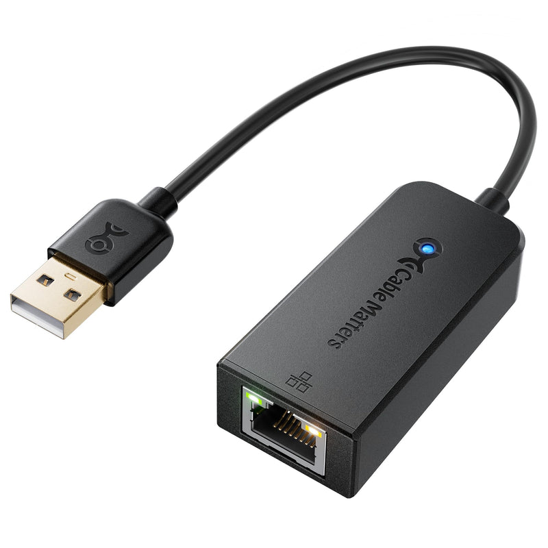 Cable Matters Gigabit USB to Ethernet Adapter for Switch Game Console and Laptops, Ethernet Adapter for NS, USB 3.0 to 10/100/1000Mbps Network, Not Compatible with macOS