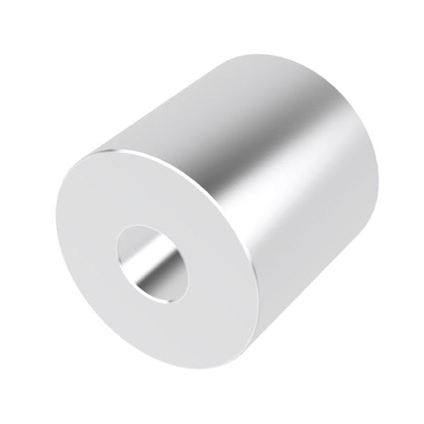 Aluminum Spacer 3/4" OD x 1/4" ID x 3/4" Long-Round Spacer Unthreaded Standoff Bushing Plain Finish, Fits Screws Bolts M6 and 1/4" by Metal Spacers Online (25 Pack) 3/4" Length 25