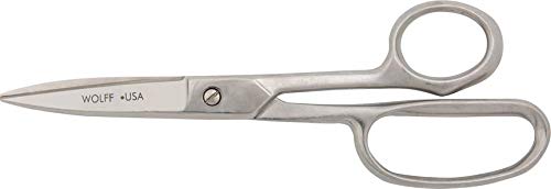 Professional Poultry Shears/Scissors - Made in USA by Wolff Industries - All Metal, High Leverage, Ergonomic Shears for Evisceration, Deboning, and Utility Poultry Processing (9" High Leverage) 9" High Leverage
