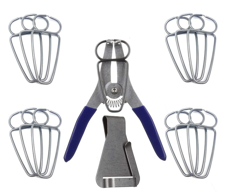 Collins Spring Loaded Pliers with 13 Miter Clamps and Clamp Clip Holder - Proudly Made in the USA