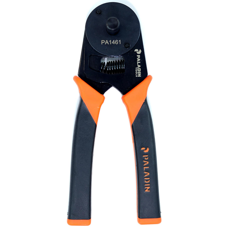 Paladin Tools PA1461 Pro-Grip Crimper | Closed Barrel D-Sub Crimper | 12-20 AWG, 4 Way Indent | Professional Grade
