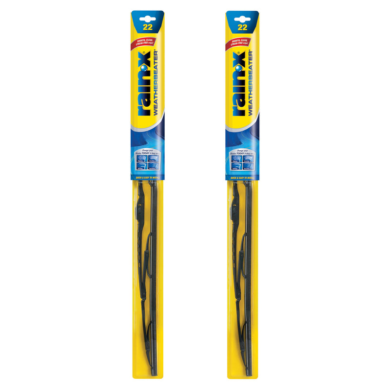 Rain-X 820149 WeatherBeater Wiper Blades, 22" Windshield Wipers (Pack of 2), Automotive Replacement Windshield Wiper Blades That Meet Or Exceed OEM Quality And Durability 22" and 22" Pack of 2