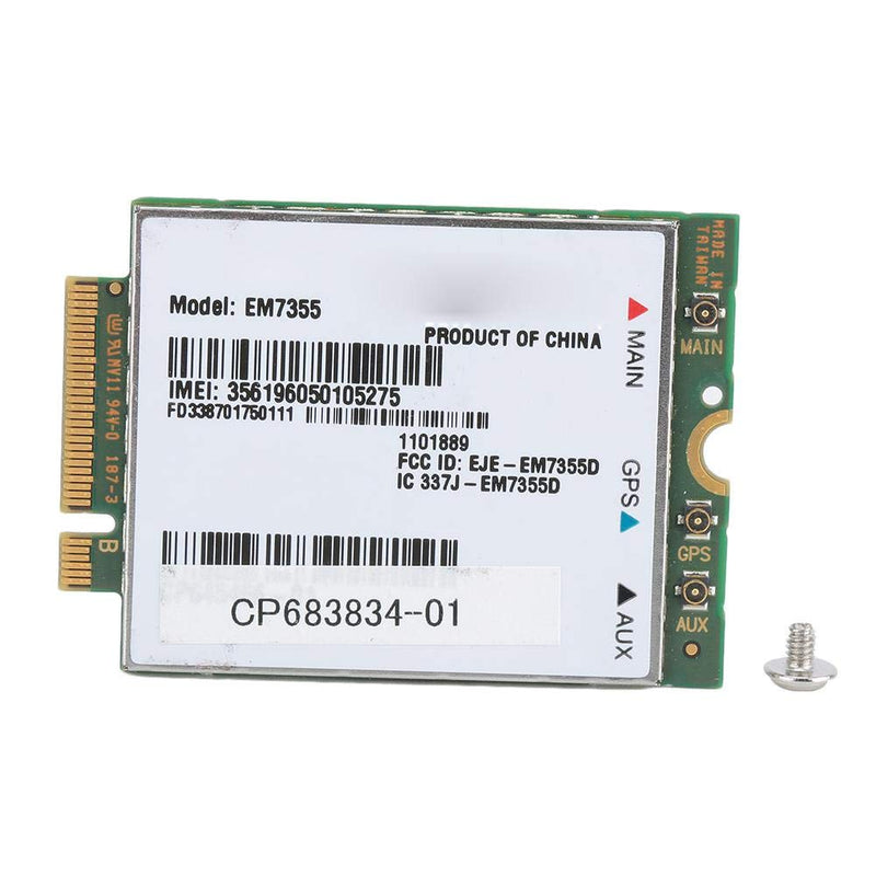 Ethernet Network Card, for AirPrime EM7355 100Mbps Notebook Built-in 4G LTE Module for AT&T/Verizon/Sprint