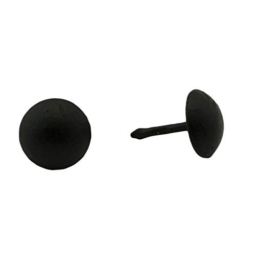 C.S. Osborne 100 Pcs 7/16" Black Lacquer Matte Nails #7100-BLM Decorative Tacks-Size 1/2