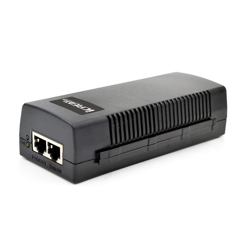 60W Gigabit PoE++ Injector - 10/100/1000Mbps, RJ45 Shielded, IEEE 802.3af/at/BT Compliant, PoE Switch Powerline Network Adapter for High Power Ethernet Devices, Up to 328ft Gigabit Ultra PoE+,60W