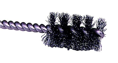 Weiler 21282 3/8" Power Tube Brush, .006" Steel Wire Fill, 1" Brush Length, Made in the USA (Pack of 10) Pack of 10