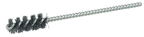 Weiler 21240 3/8" Power Tube Brush, 0.008" Stainless Steel Wire Fill, 1" Brush Length, Made in the USA (Pack of 10) 3/8" Dia x 0.008 Wire Size