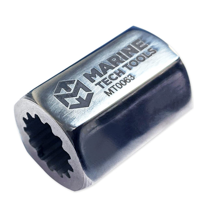 Marine Tech Tools Alpha 1 Drive Shaft Adapter 91-56775T, Fits MC-I, R-MR, Alpha One/Gen II Drive Units & Outboards, Driveshaft Nut Tool, Outdrive Boating Tools