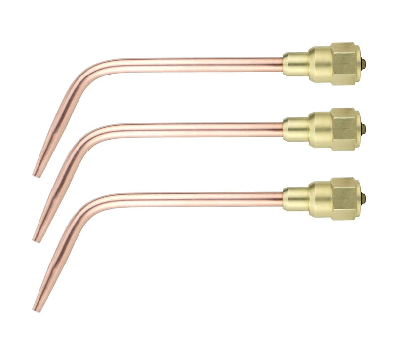 SÜA - Oxy-Acetylene Welding Tip Series W-J Compatible with “J” Series Victor Ligth Duty Torches - Sizes #1, #2 and #3 (3-Pack) Sizes #1, #2 & #3 (3-Pack)