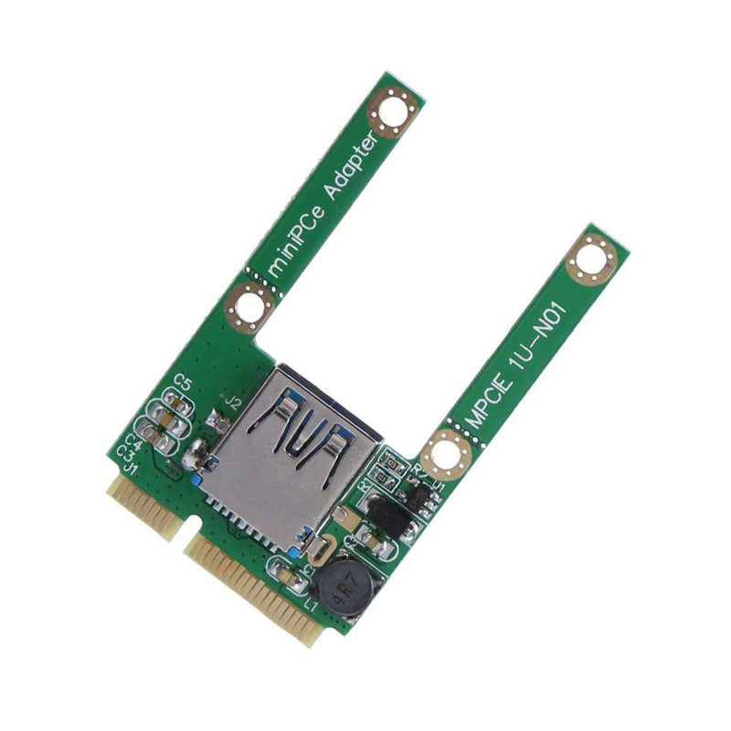 Acxico 1Pcs Mini PCI-E Card Slot Expansion to USB 2.0 Adapter Riser PCI Express Adapter Card PCI-E to USB 2.0 Expansion Card