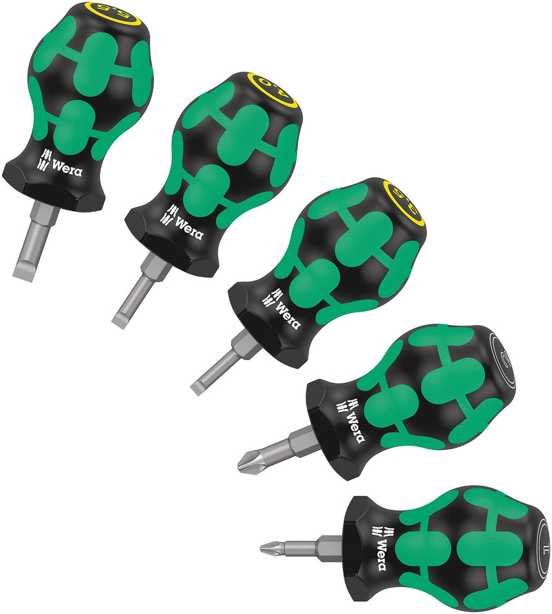 Stubby Set 5pc Pozidriv/Slotted