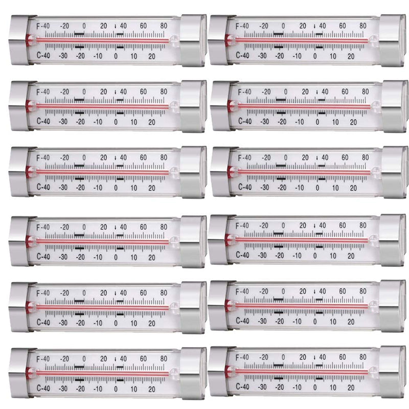 12 Pack Fridge Refrigerator Freezer Thermometer