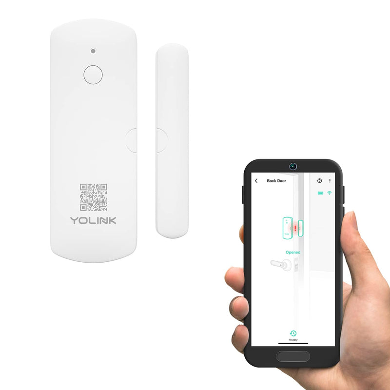 YoLink LoRa Smart Door & Window Sensor: Up to 1/4 Mile Open-Air Range, Door Left-Open Reminders, up to 5 Year Battery Life, Alexa, IFTTT, Home Assistant, Home Security, Hub Required 1-Pack without Hub