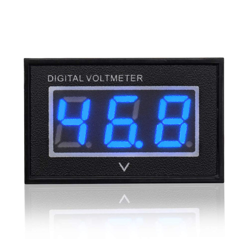 Waterproof Monitor 24V 36V 48V Golf cart Voltmeter Blue Digital Voltage Meter Battery Gauge DC6.8-60V 24 36 48V blue digital volt meter