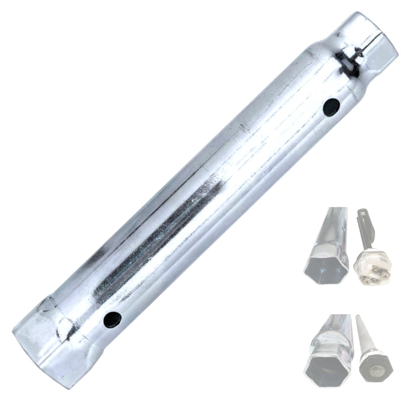 Rv Water Heater Anode Rod & Element Socket Wrench - 10" Dual Hex Extra Torque Removing the Most Stubborn Anode & water heater element - 1-1/16 in x 1-1/2 in x 10 in