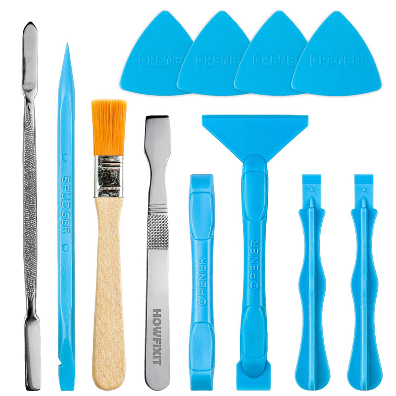 Opening Pry Tools Kit with ESD Spudgers, Anti-Static Brush, Metal Spudger for Disassembling and Repair Laptop, Game Console, Computer 12-in-1