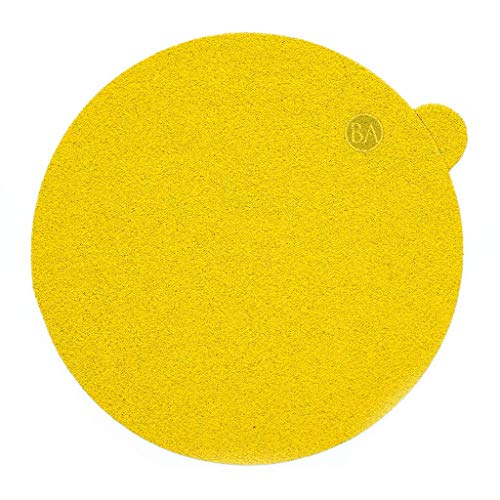 Benchmark Abrasives 5" PSA Gold Adhesive DA Sanding Discs Aluminum Oxide Grains Designed for Surface Blending Edge Sanding General Stock Removal Orbital Sanders (50 Pack) - 120 Grit