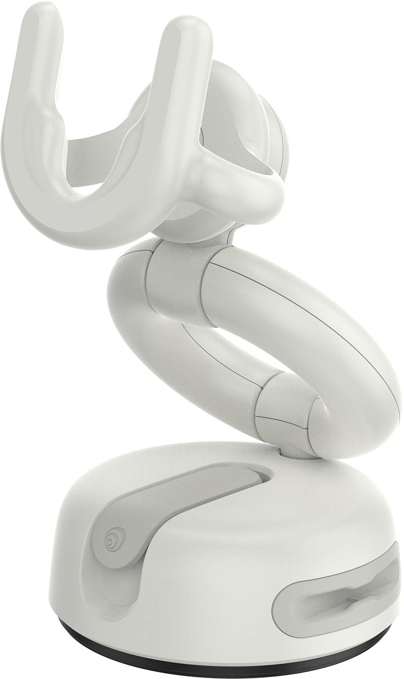 PopSockets Car Vent Phone Mount- White | Air Vent Clip, Compatible with PopSockets, Hands-Free, White Dash/Desk Mount