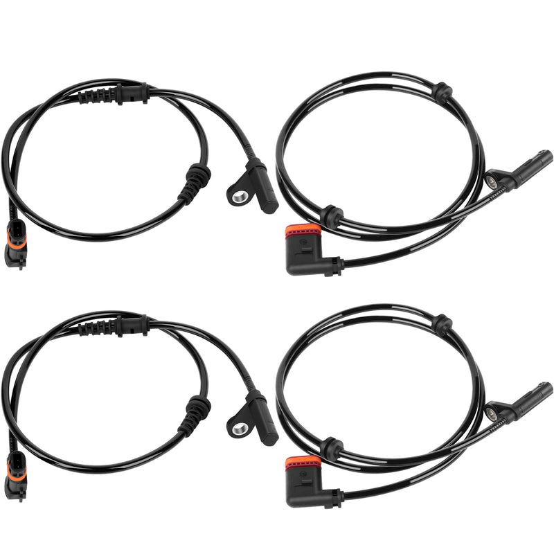 OCPTY 4pcs ABS Sensor Left Right Front Rear Fit for 2012-2015 for Mercedes-Benz C250 2008-2014 for Mercedes-Benz C300 2008-2015 for Mercedes-Benz C63 AMG ABS Wheel Speed Sensor ALS1860 ALS1858 Left Front Right Rear ALS1858 ALS1860