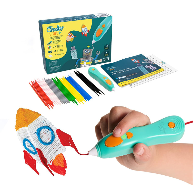 3Doodler Start+ Essentials 3D Pen for Kids | Easy to Use, Learn from Home Art Activity, Educational STEM Toy for Boys & Girls Ages 6+
