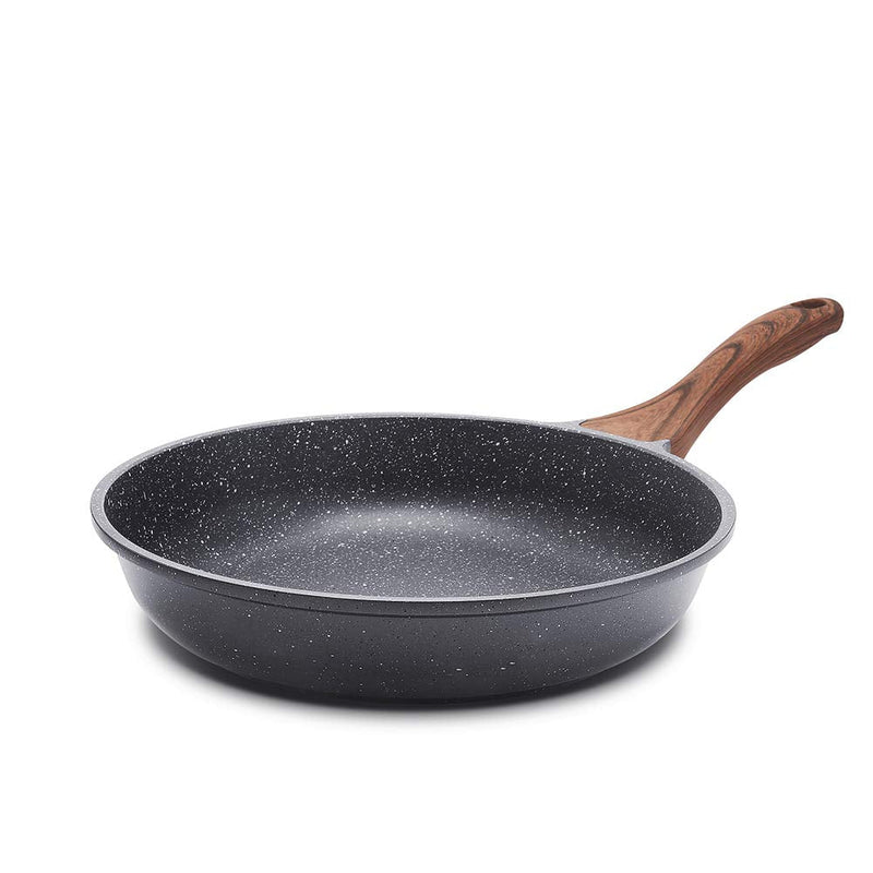 SENSARTE Nonstick Frying Pan Skillet, Swiss Granite Coating Omelette Pan, Healthy Stone Cookware Chef's Pan, PFOA Free (9.5 Inch) 9.5 Inch Gray
