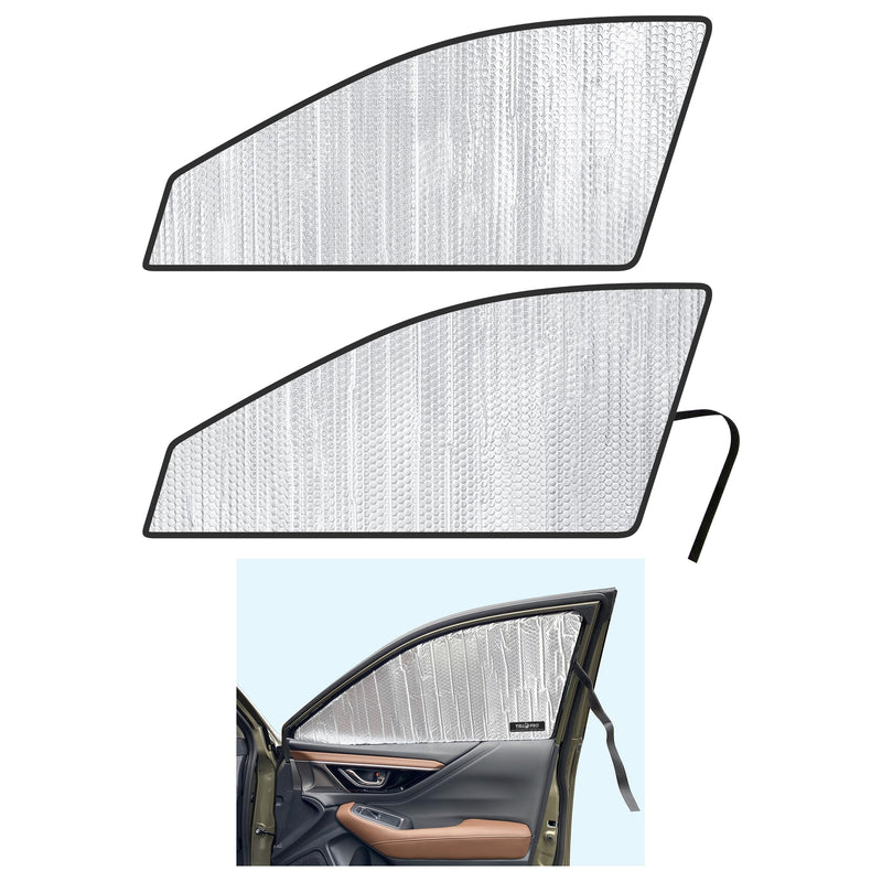 YelloPro Side Window Front Seat Reflective Sunshade Custom Fit for 2020 2021 2022 2023 2024 2025 Subaru Outback SUV, UV Reflector Sun Protection (Set of 2) Side Sunshades - Front Seat (2pcs)