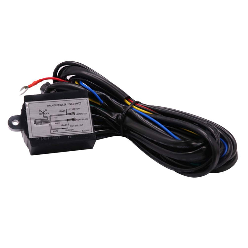 Garneck LED Daytime Running Light Automatic Controller, Universal DRL ON/Off Controller with dimmer, Delay, Turn, Blinker Fuction for Auto Car Accessories (12V)
