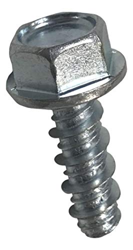 Hip Together Lawnmower Screw 1/4"-15 x 3/4" High-Low Blunt-Point Unslotted Hex Washer-Head Screws (Pack of 12)
