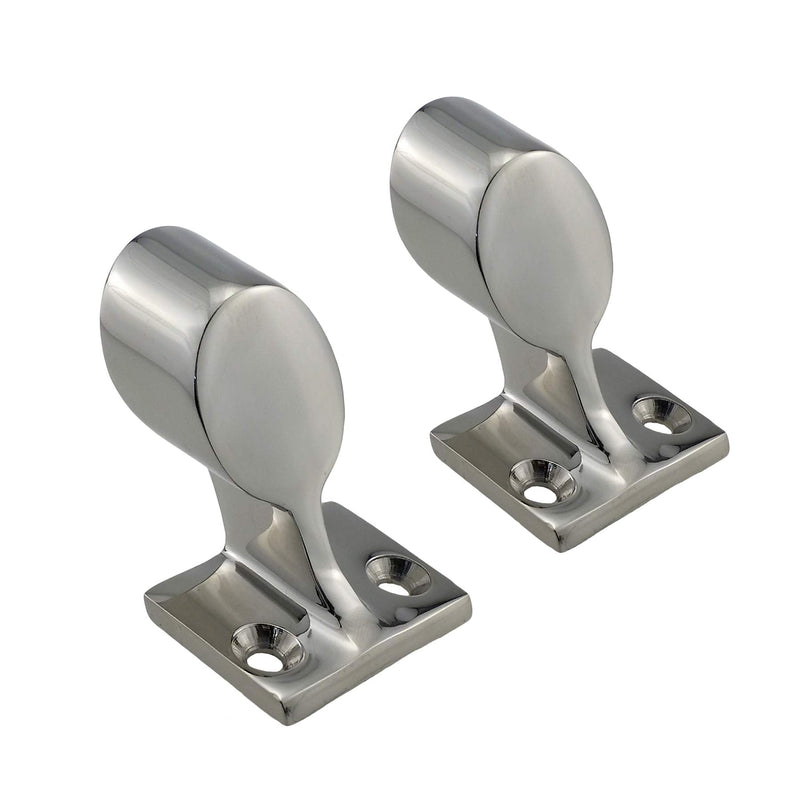 NRC&XRC 316 Stainless Steel Hand Rail Fitting, 60° End-Right/Center/Front-Lift HandRail Fitting for7/8inch Tube OD Marine Boat Yacht 2PACK 60degree End-Right