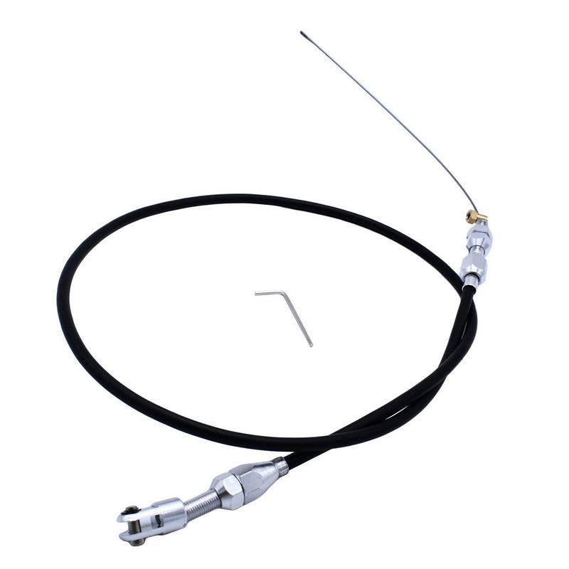 36" Throttle Gas Cable Stainless Steel for LS Chevy 4.8 5.3 5.7 6.0 Engine, LS Throttle Cable(Black Hose) 36" Throttle Cable for for LS Chevy- hose