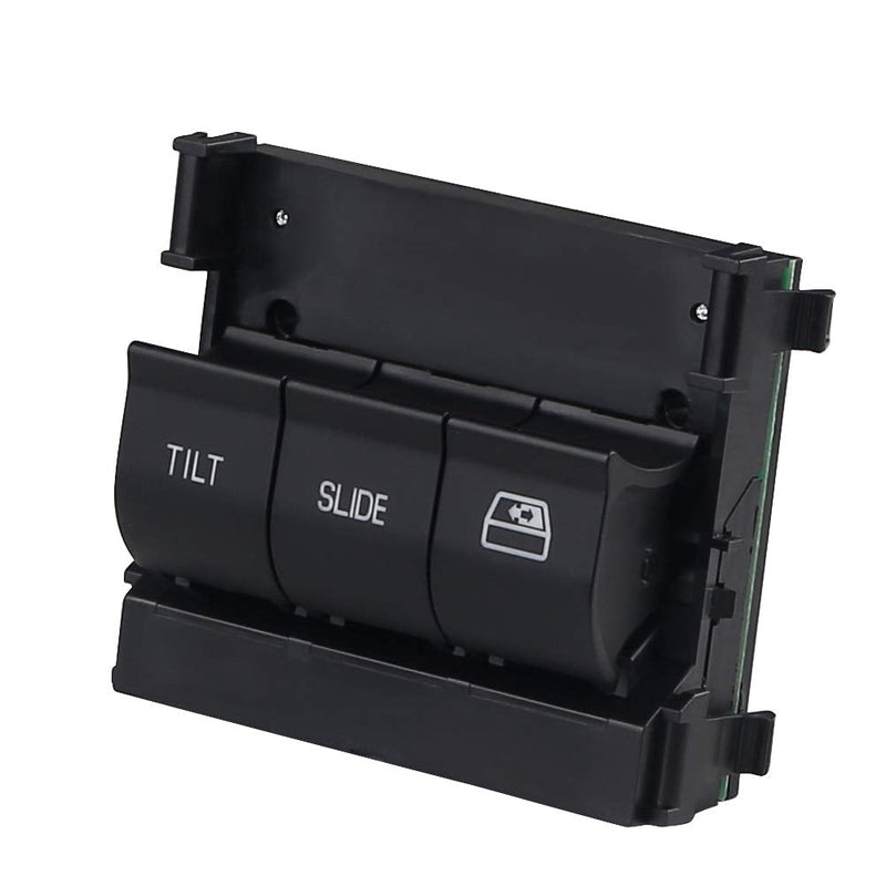 Overhead Console Switch, Push Button Actuator, Manual Operation, Black, Compatible with Ford F150 2009-2017, F250-F550 Super Duty 2011-2017, Replacement for 9L3Z15B691DA, SW6643