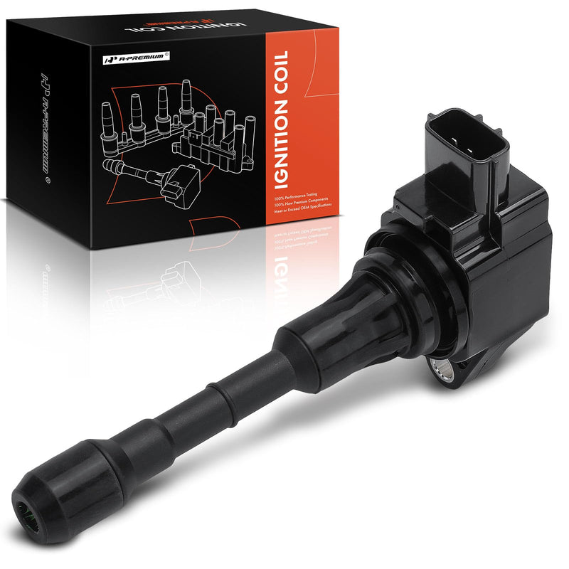 A-Premium Ignition Coil Compatible with Nissan & Infiniti Vehicles - 2.5L 3.5L - Altima 2007-2018, Pathfinder 2013-2019, Maxima Murano Quest 350Z EX35 FX35 G35 Q50 QX60 M35 G25